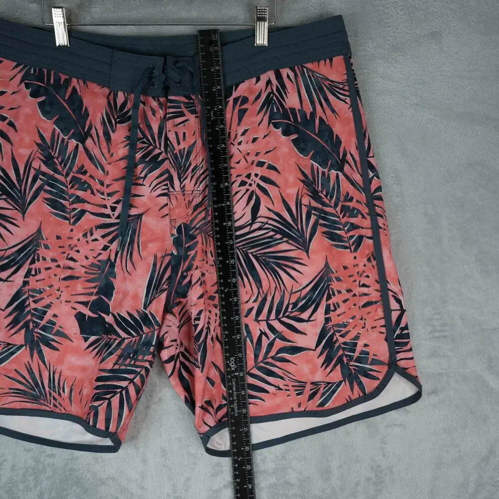 Old Navy Board Shorts Mens 38x9 Floral Palms Swimwear Beach Stretch‎